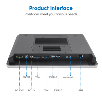 Win 10/11 Linux Industrial Touch Panel PC 2GB/4GB/8GB Разрешение памяти 1920*1080 Складка SSD