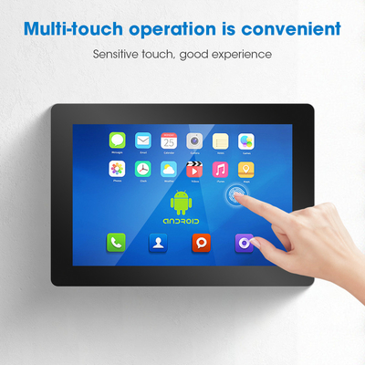 Black Rugged Android Touchscreen Panel PC Font Panel Mount с RS232 и 8G/16G/32 EMMC хранилищем