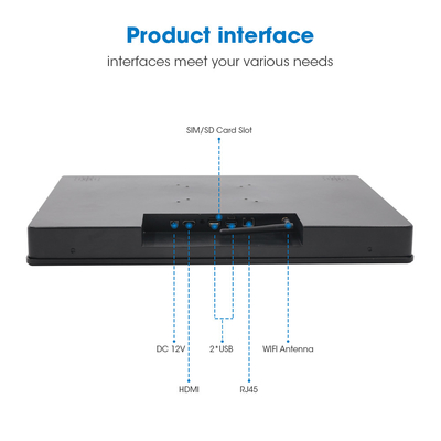 Устойчивый 15-дюймовый Android-панель PC с VESA Mount 1 X 100M LAN IP65 Сертификация Ethernet