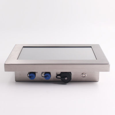 10 сталь экрана касания 1.5mm дюйма 18W 1000nits сопротивляющаяся LCD