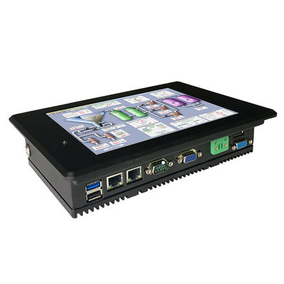 Двойной Rj45 8 DC 24V ПК сенсорной панели дюйма 18W 350nits изрезанный