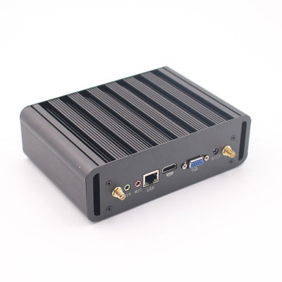 2 локальной сети HTPC гигабита VGA WiFi Линукса ПК ITX ядров Fanless МИНИ